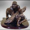 Dian Fossey Memorial-Resin-1/6 scale-Concept for a lifesize bronze sculpture-2000